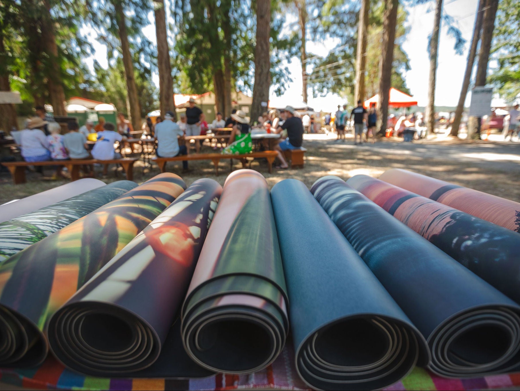 natural fitness folding yoga mat